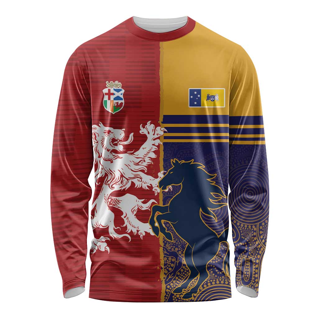 Custom British Lions Queensland Long Sleeve Shirt Unique Style - Aussie Hoodie