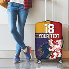 Custom British Lions Queensland Luggage Cover Unique Style - Aussie Hoodie