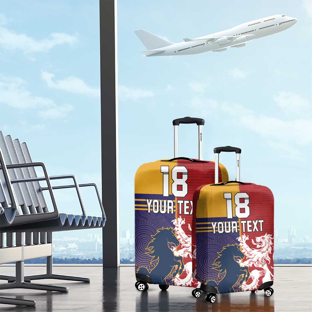 Custom British Lions Queensland Luggage Cover Unique Style - Aussie Hoodie