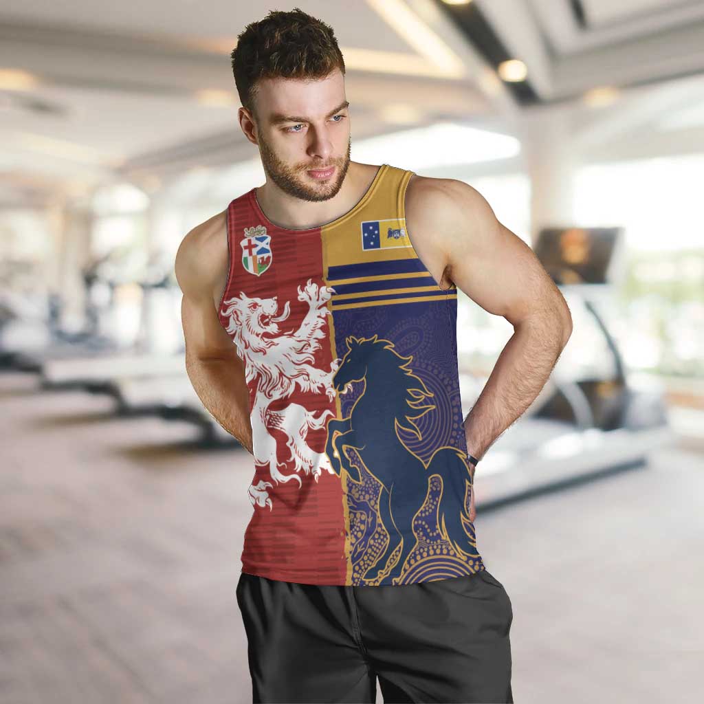 Custom British Lions Queensland Men Tank Top Unique Style - Aussie Hoodie