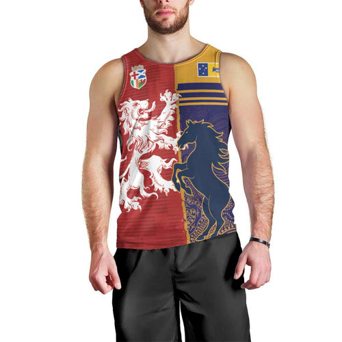 Custom British Lions Queensland Men Tank Top Unique Style - Aussie Hoodie