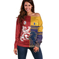 Custom British Lions Queensland Off Shoulder Sweater Unique Style - Aussie Hoodie