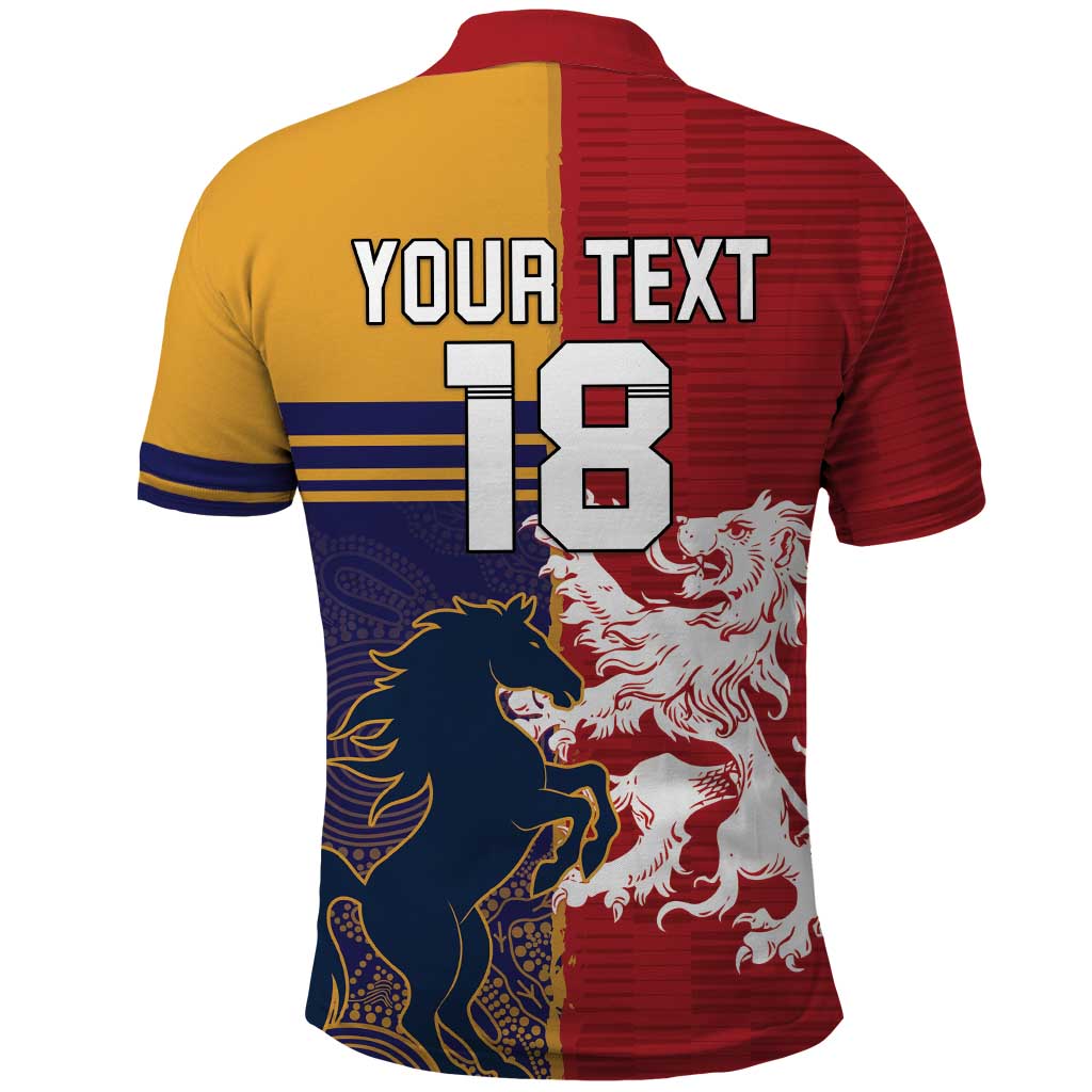Custom British Lions Queensland Polo Shirt Unique Style - Aussie Hoodie