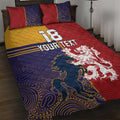 Custom British Lions Queensland Quilt Bed Set Unique Style - Aussie Hoodie