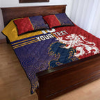 Custom British Lions Queensland Quilt Bed Set Unique Style - Aussie Hoodie