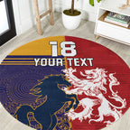 Custom British Lions Queensland Round Carpet Unique Style - Aussie Hoodie