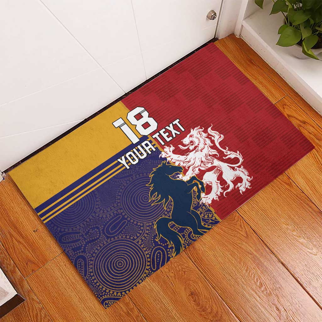 Custom British Lions Queensland Rubber Doormat Unique Style - Aussie Hoodie