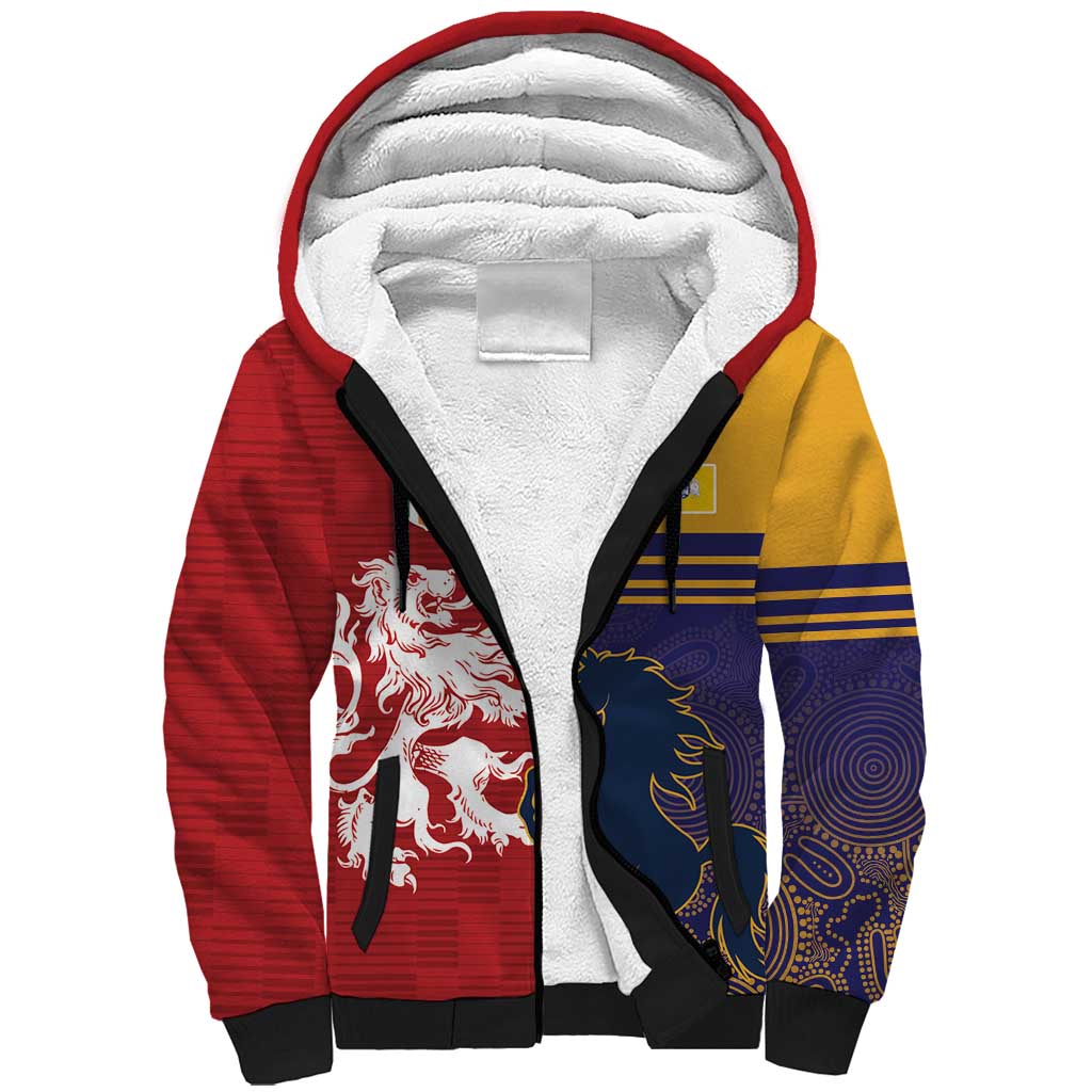 Custom British Lions Queensland Sherpa Hoodie Unique Style - Aussie Hoodie