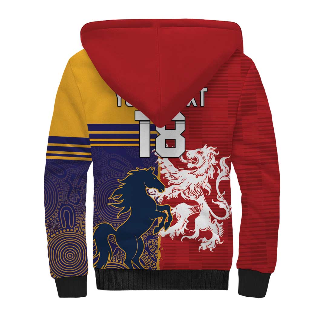 Custom British Lions Queensland Sherpa Hoodie Unique Style - Aussie Hoodie