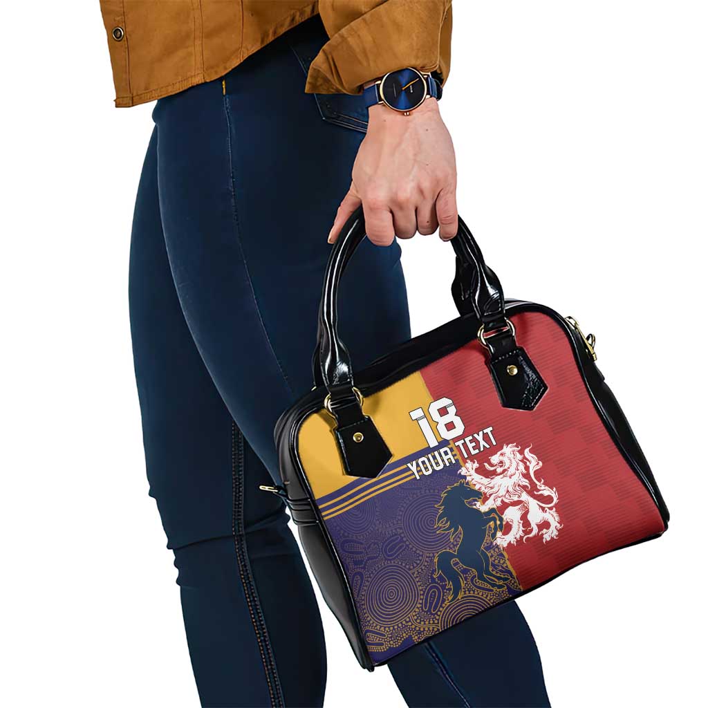 Custom British Lions Queensland Shoulder Handbag Unique Style - Aussie Hoodie