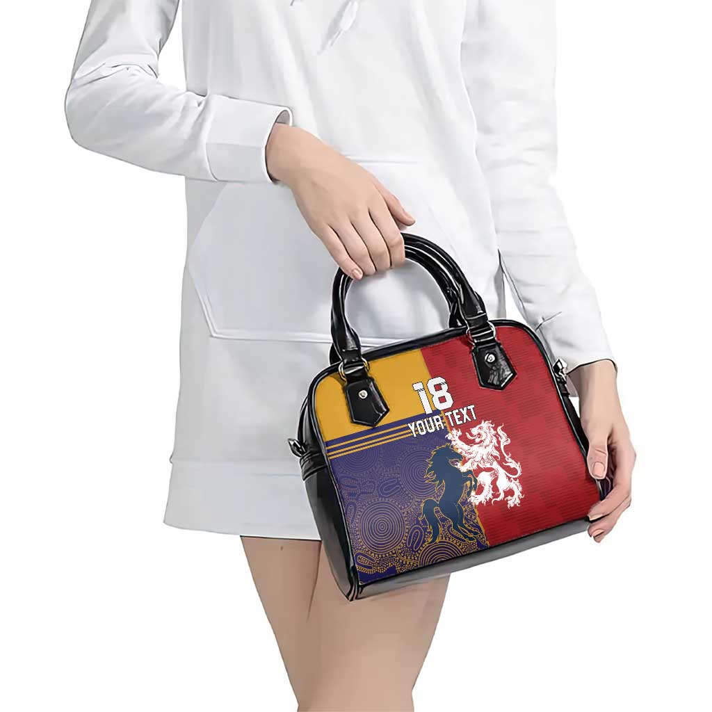 Custom British Lions Queensland Shoulder Handbag Unique Style - Aussie Hoodie