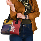 Custom British Lions Queensland Shoulder Handbag Unique Style - Aussie Hoodie