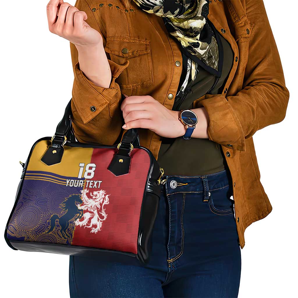 Custom British Lions Queensland Shoulder Handbag Unique Style - Aussie Hoodie