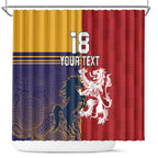 Custom British Lions Queensland Shower Curtain Unique Style - Aussie Hoodie