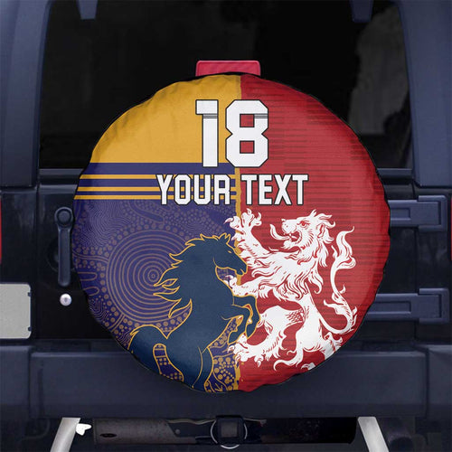 Custom British Lions Queensland Spare Tire Cover Unique Style - Aussie Hoodie