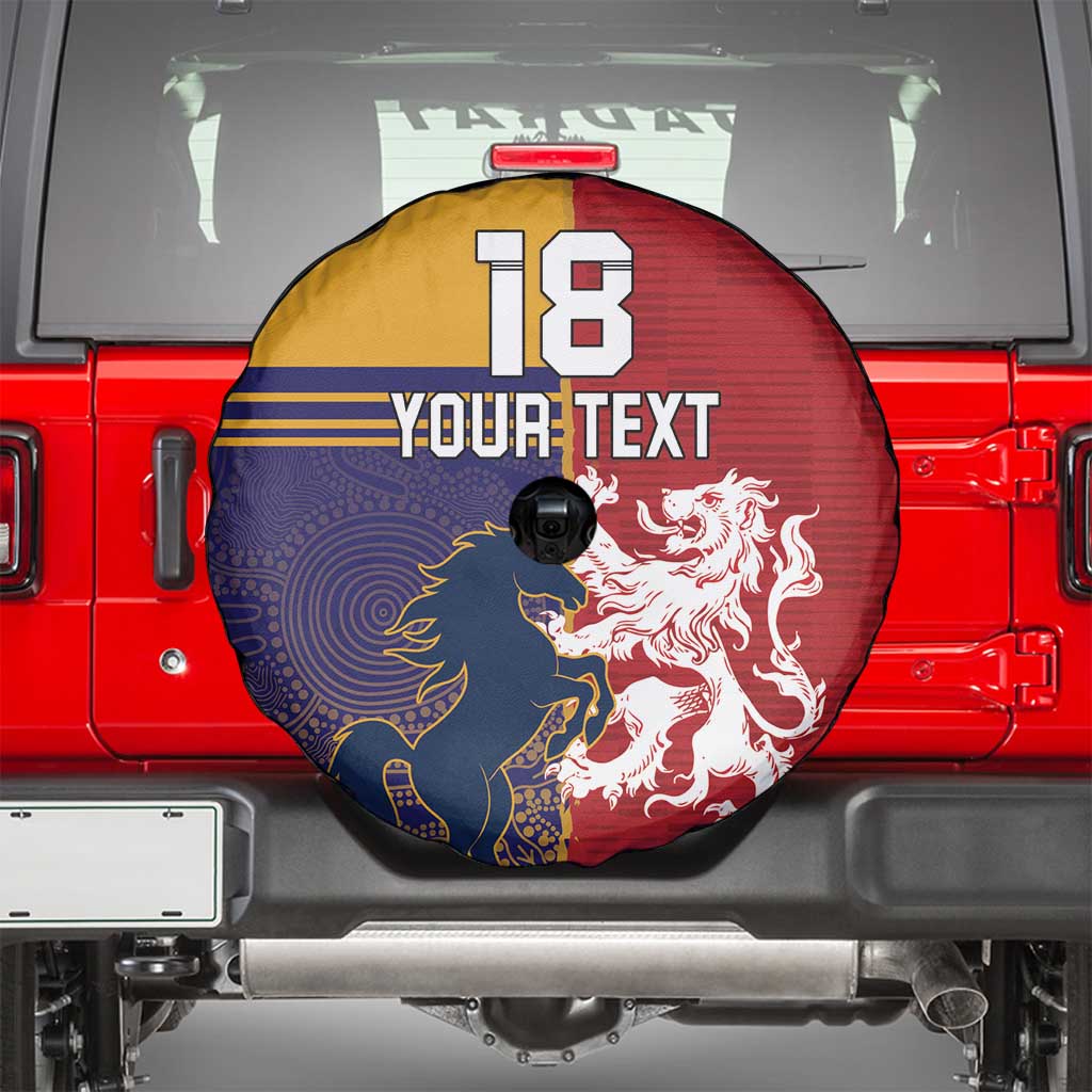 Custom British Lions Queensland Spare Tire Cover Unique Style - Aussie Hoodie