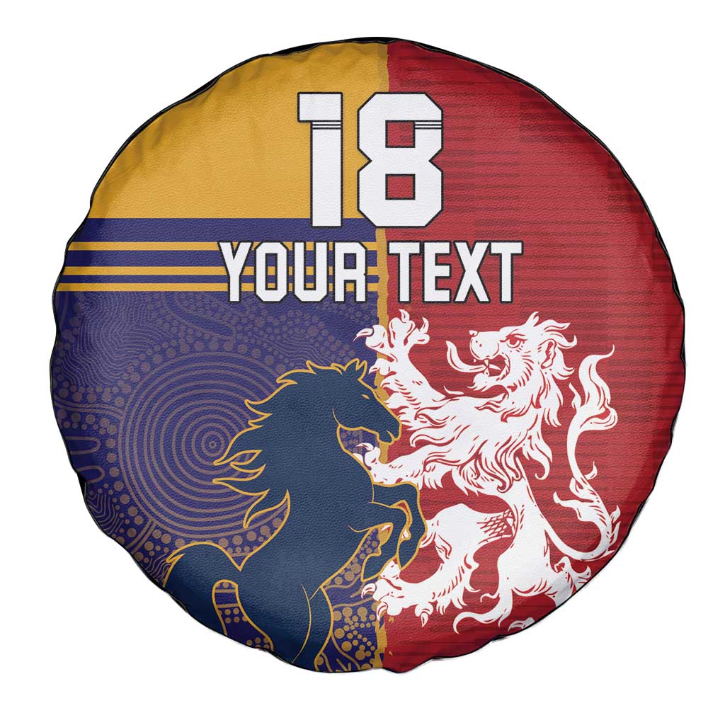 Custom British Lions Queensland Spare Tire Cover Unique Style - Aussie Hoodie