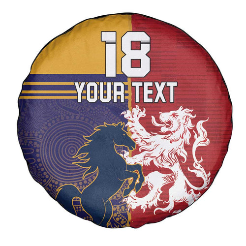 Custom British Lions Queensland Spare Tire Cover Unique Style - Aussie Hoodie
