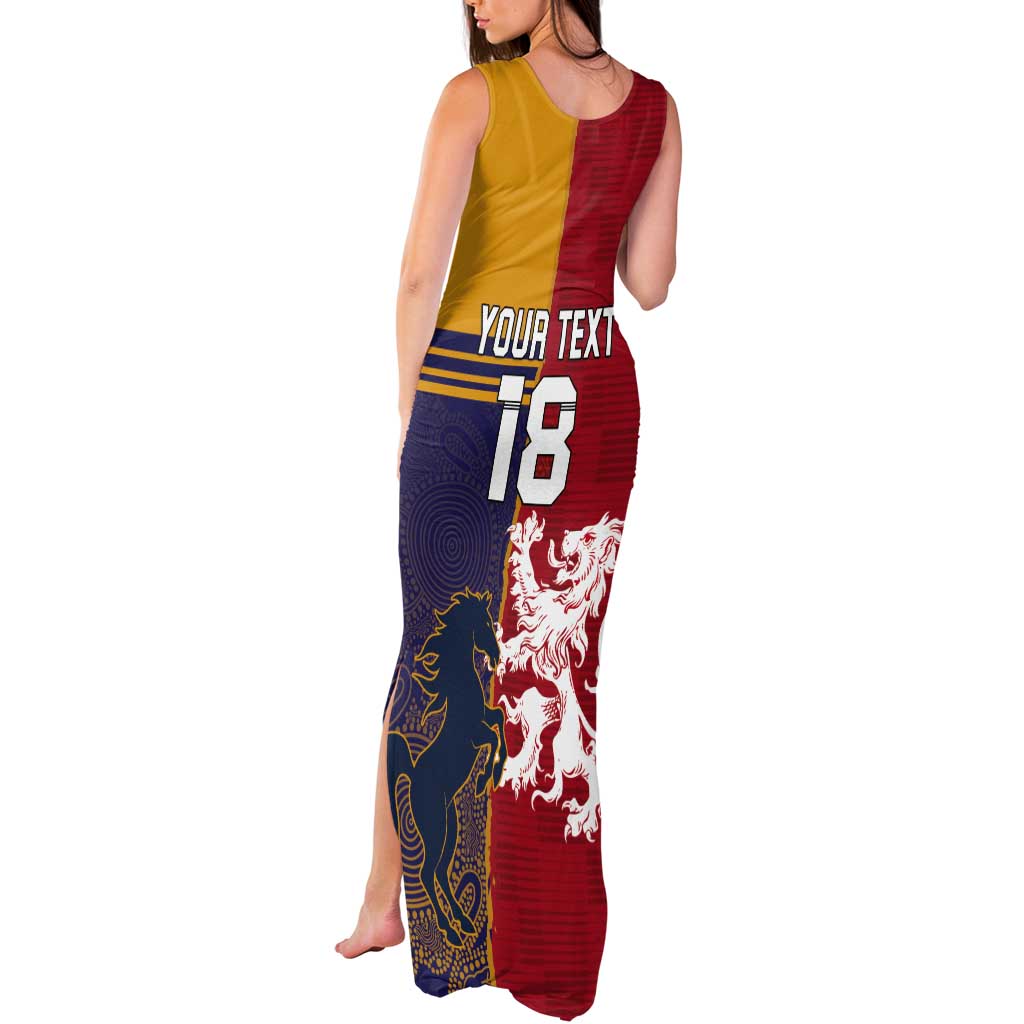 Custom British Lions Queensland Tank Maxi Dress Unique Style - Aussie Hoodie