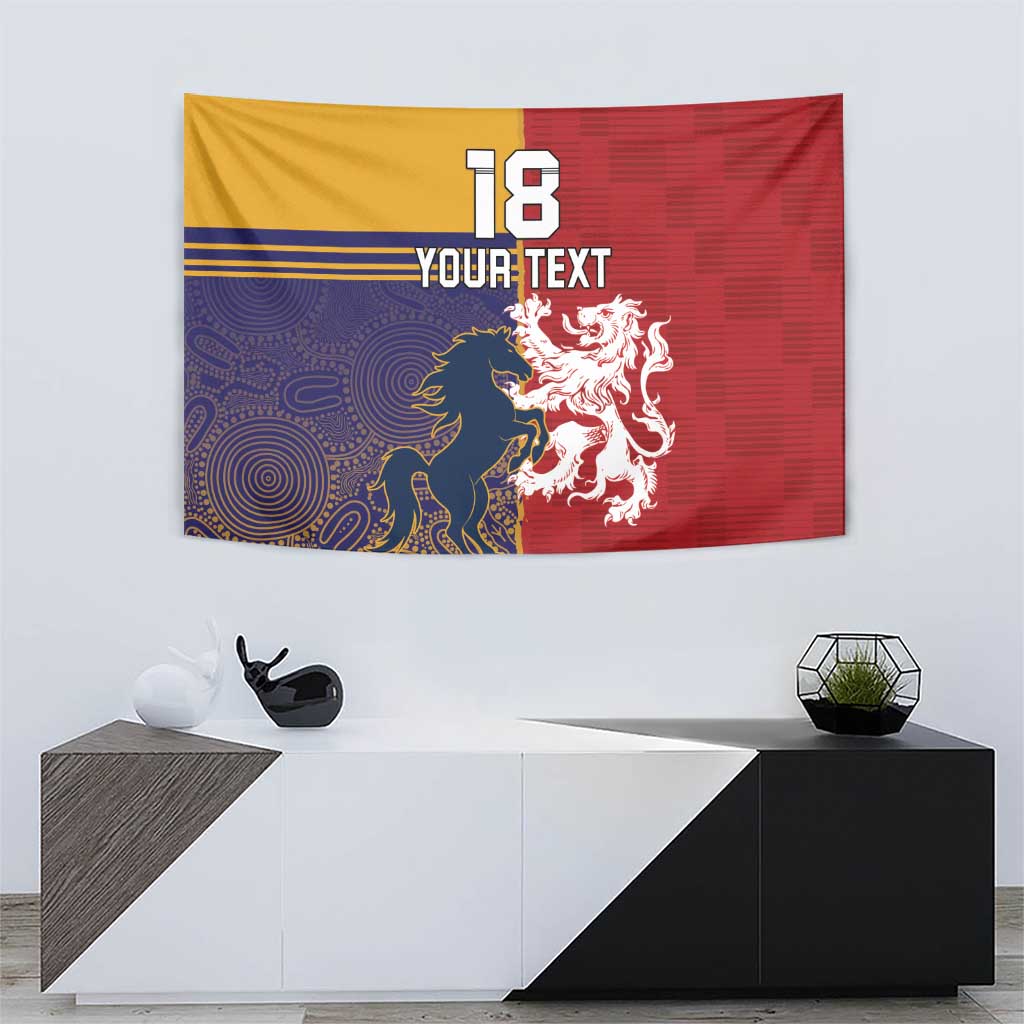 Custom British Lions Queensland Tapestry Unique Style - Aussie Hoodie