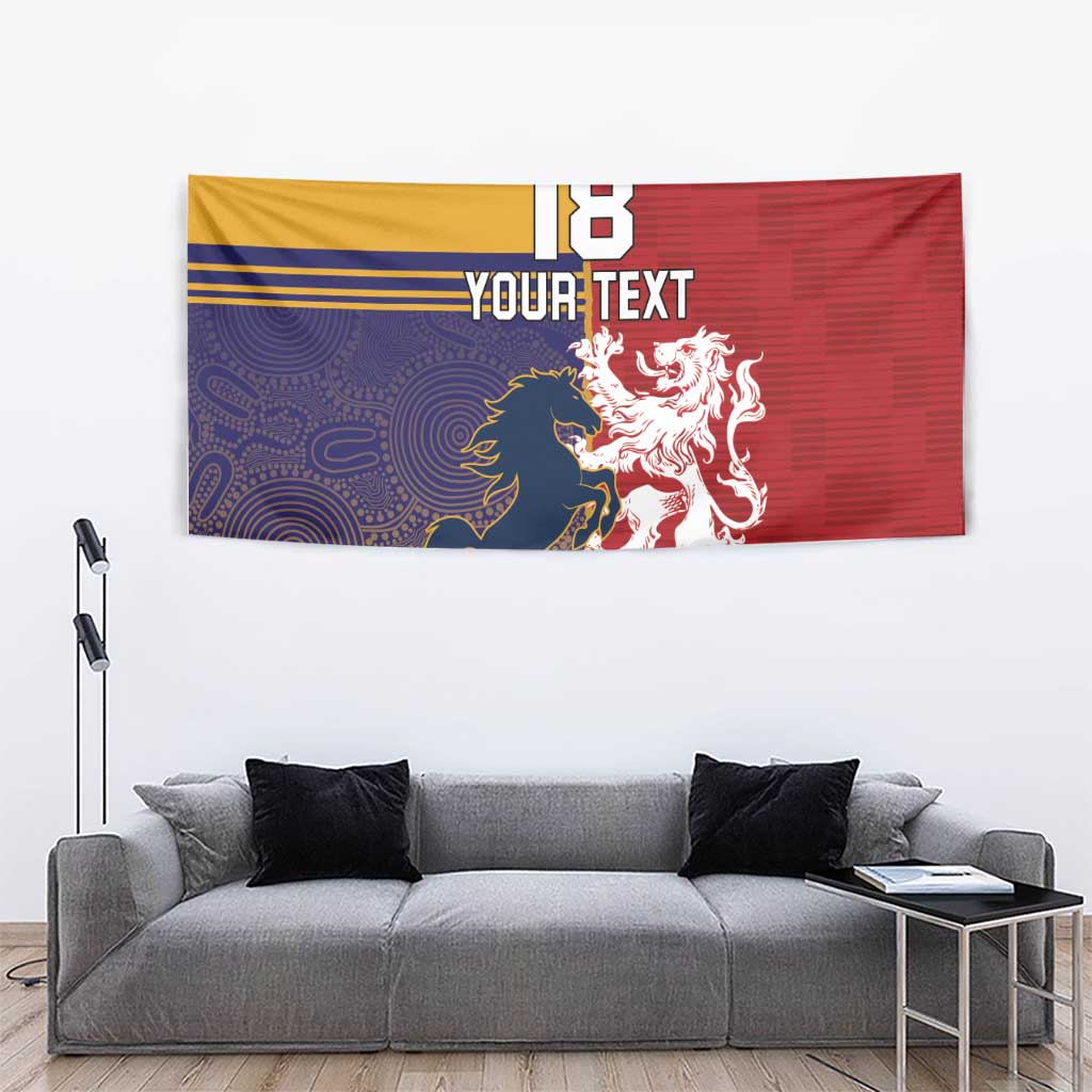 Custom British Lions Queensland Tapestry Unique Style - Aussie Hoodie
