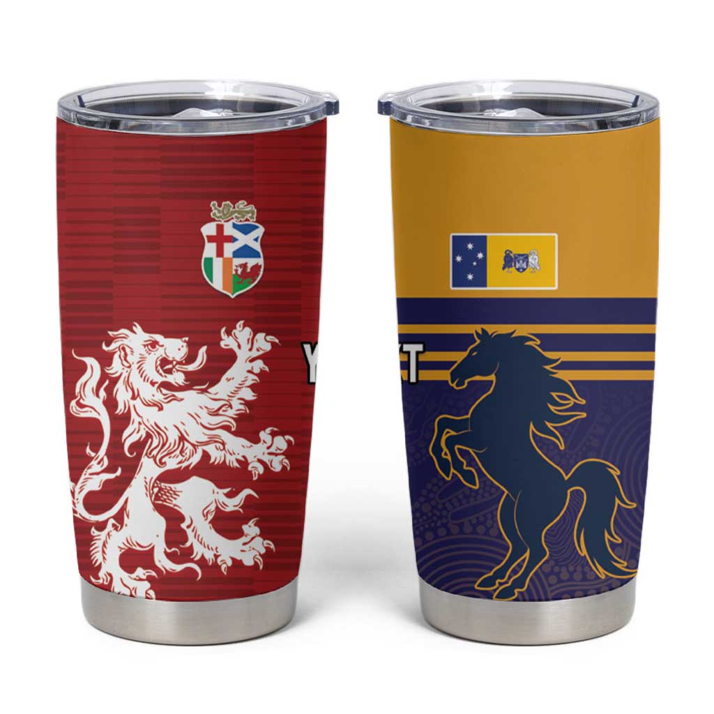 Custom British Lions Queensland Tumbler Cup Unique Style - Aussie Hoodie