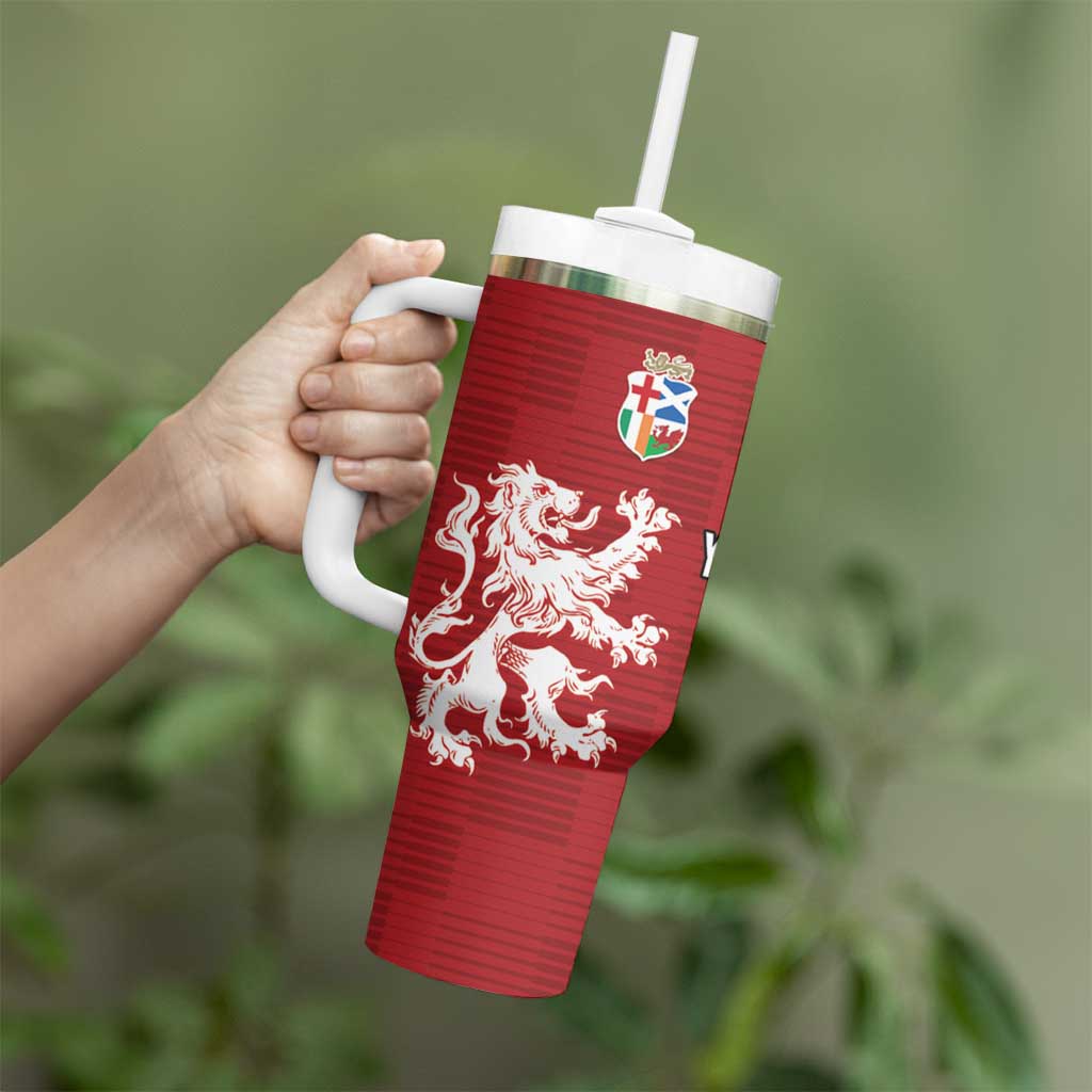 Custom British Lions Queensland Tumbler With Handle Unique Style - Aussie Hoodie