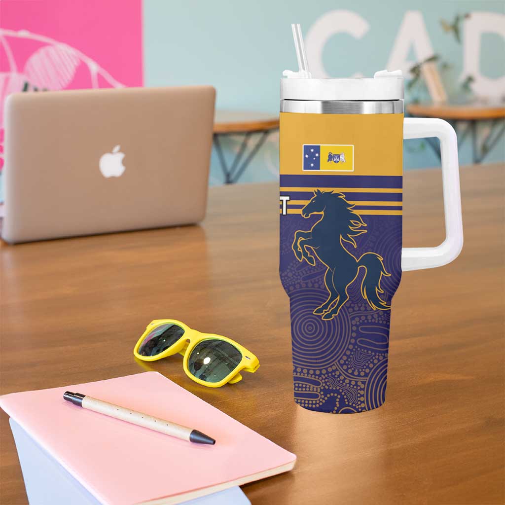 Custom British Lions Queensland Tumbler With Handle Unique Style - Aussie Hoodie