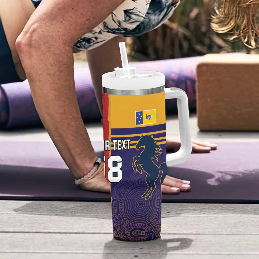 Custom British Lions Queensland Tumbler With Handle Unique Style - Aussie Hoodie