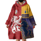 Custom British Lions Queensland Wearable Blanket Hoodie Unique Style - Aussie Hoodie