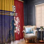 Custom British Lions Queensland Window Curtain Unique Style - Aussie Hoodie