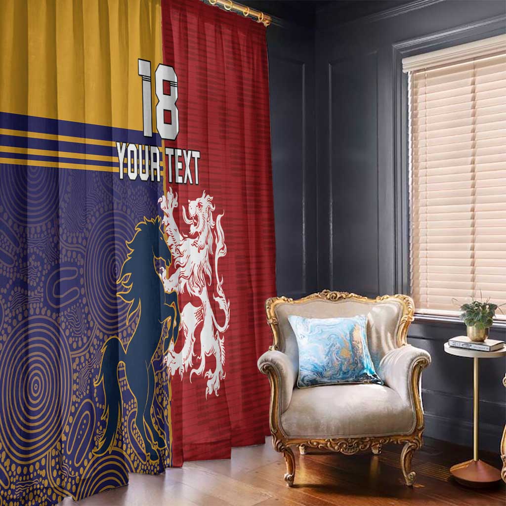 Custom British Lions Queensland Window Curtain Unique Style - Aussie Hoodie