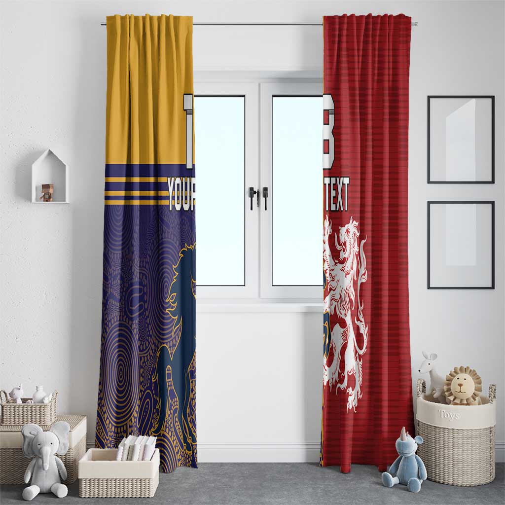 Custom British Lions Queensland Window Curtain Unique Style - Aussie Hoodie