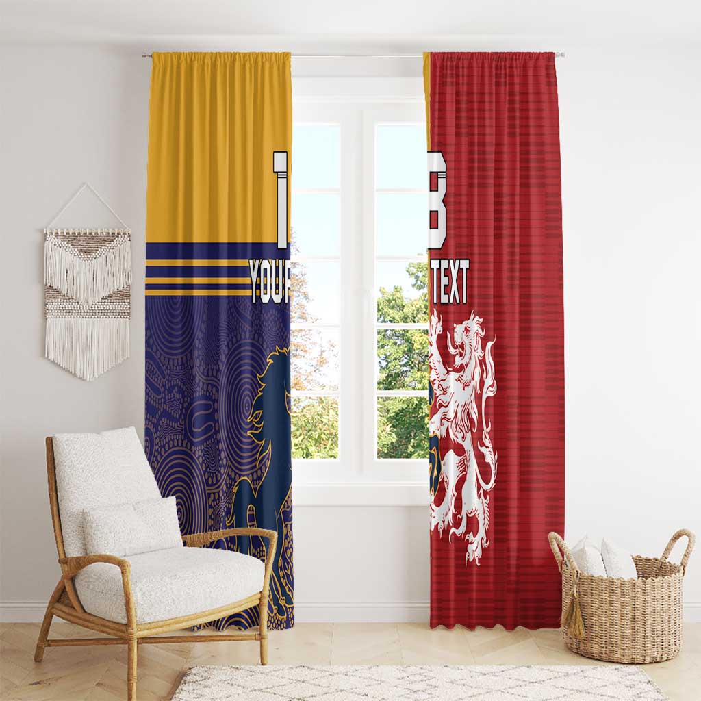 Custom British Lions Queensland Window Curtain Unique Style - Aussie Hoodie