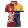 Custom British Lions Queensland Women Polo Shirt Unique Style - Aussie Hoodie