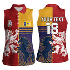 Custom British Lions Queensland Women Sleeveless Polo Shirt Unique Style - Aussie Hoodie