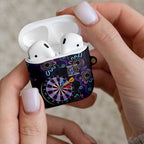 First Nations Darts NAIDOC 2026 AirPods Case Aboriginal Dot Art Dartboard Purple