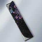 First Nations Darts NAIDOC 2026 Auto Sun Shade Aboriginal Dot Art Dartboard Purple