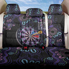 First Nations Darts NAIDOC 2026 Back Car Seat Cover Aboriginal Dot Art Dartboard Purple