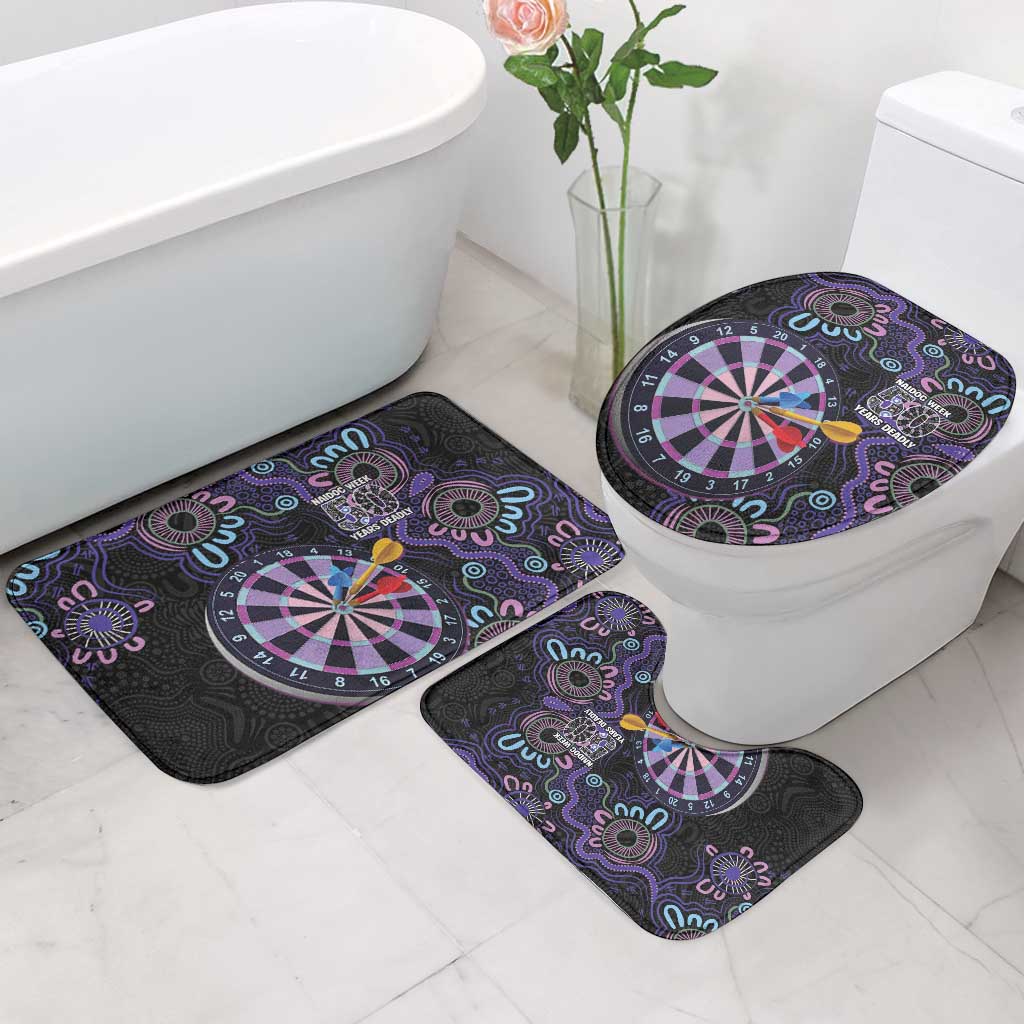 First Nations Darts NAIDOC 2026 Bathroom Set Aboriginal Dot Art Dartboard Purple
