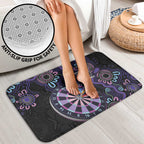 First Nations Darts NAIDOC 2026 Bathroom Set Aboriginal Dot Art Dartboard Purple