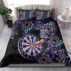 First Nations Darts NAIDOC 2026 Bedding Set Aboriginal Dot Art Dartboard Purple