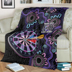 First Nations Darts NAIDOC 2026 Blanket Aboriginal Dot Art Dartboard Purple