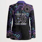 First Nations Darts NAIDOC 2026 Blazer Aboriginal Dot Art Dartboard Purple