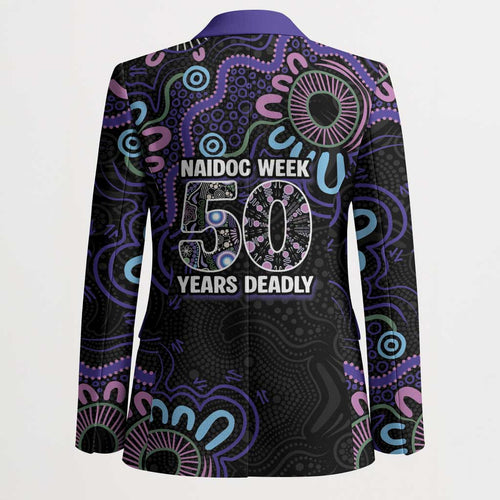 First Nations Darts NAIDOC 2026 Blazer Aboriginal Dot Art Dartboard Purple