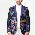 First Nations Darts NAIDOC 2026 Blazer Aboriginal Dot Art Dartboard Purple