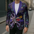 First Nations Darts NAIDOC 2026 Blazer Aboriginal Dot Art Dartboard Purple