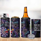 First Nations Darts NAIDOC 2026 4 in 1 Can Cooler Tumbler Aboriginal Dot Art Dartboard Purple