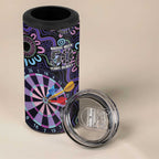 First Nations Darts NAIDOC 2026 4 in 1 Can Cooler Tumbler Aboriginal Dot Art Dartboard Purple