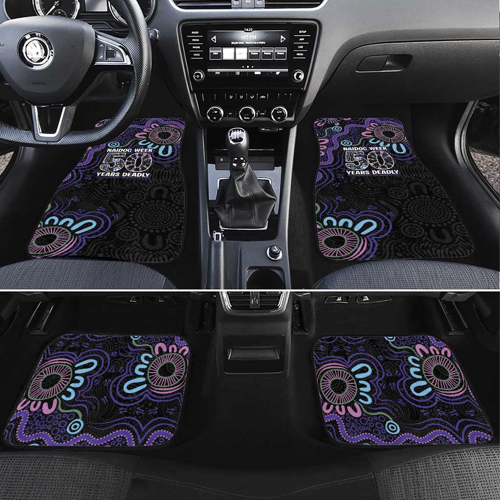 First Nations Darts NAIDOC 2026 Car Mats Aboriginal Dot Art Dartboard Purple